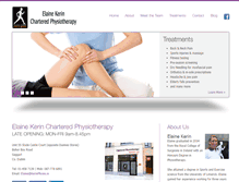 Tablet Screenshot of kerinphysio.ie